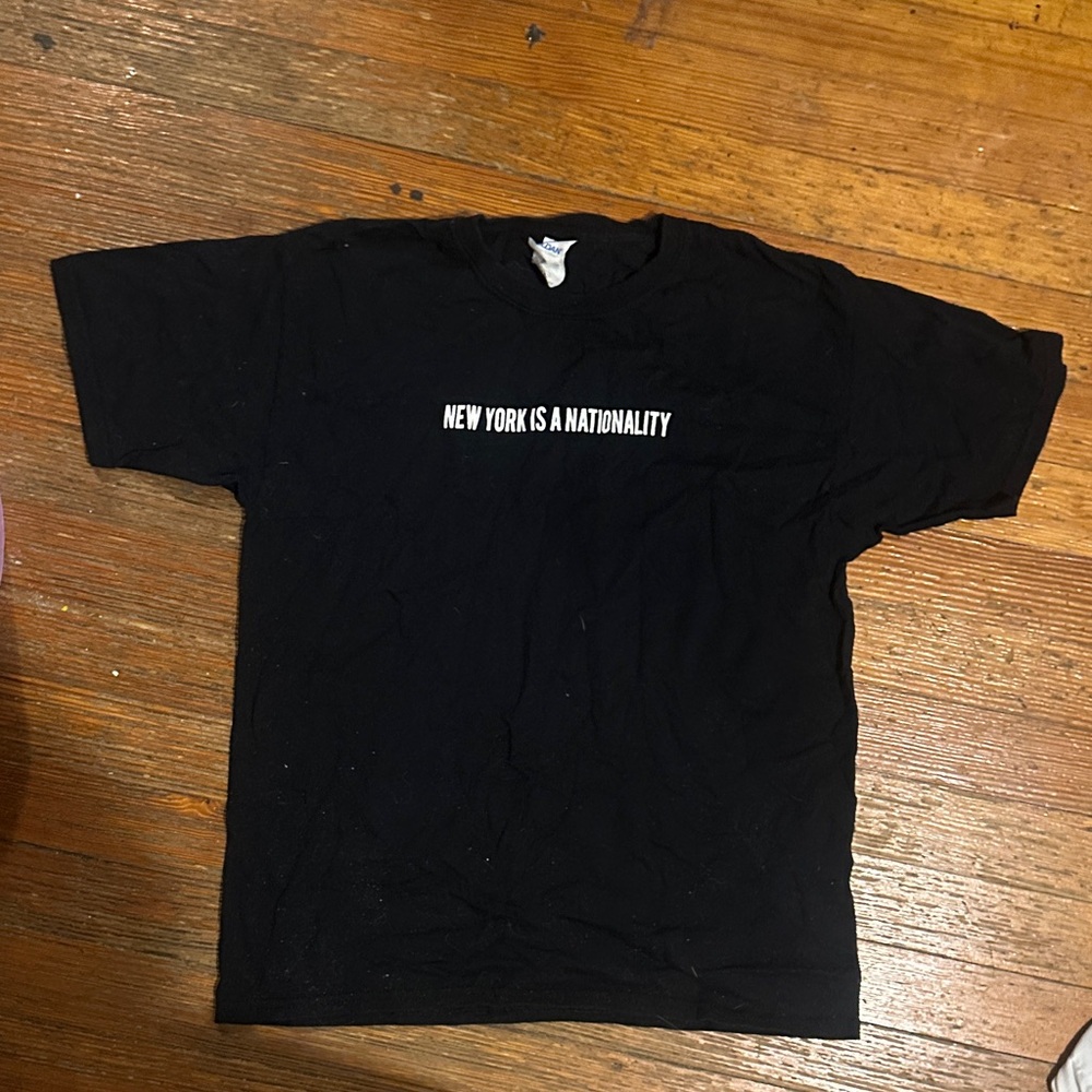 NEW YORK IS A NATIONALITY BLACK T-SHIRT
